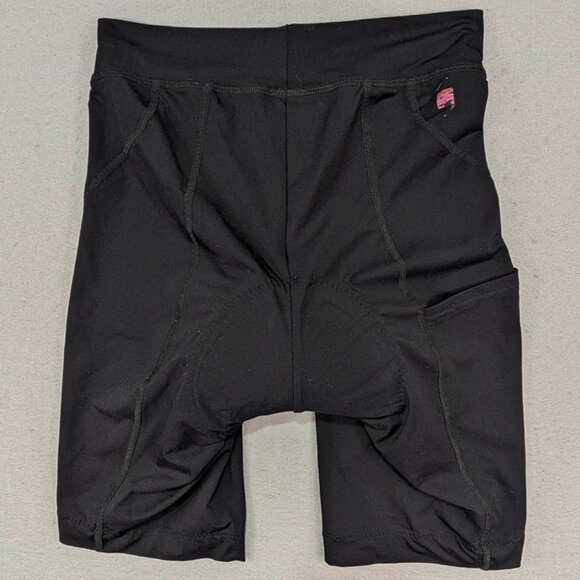 Terry Precision Cycling Shorts Womens L Black Performance Wear Padded Utility - Picture 2 of 15